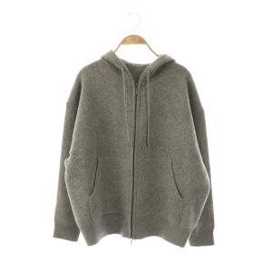 24AW GRAY KNIT パーカー ジップアップ グレー