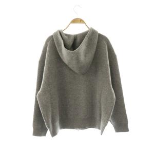 L'Appartement 24AW GRAY KNIT パーカー ジップアップ グレー