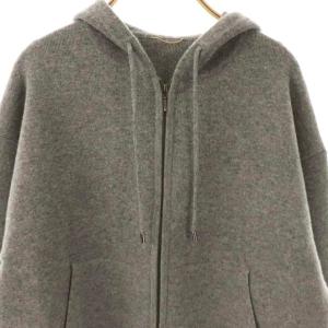 L'Appartement 24AW GRAY KNIT パーカー ジップアップ グレー