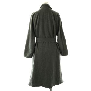 VERMEIL par iena カシミヤ混ビーバーサイドスリットコート 36 グレー /DO OS