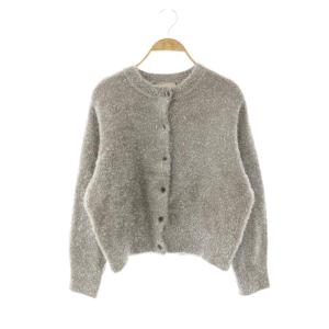 グリッターラメニットカーディガン シルバー色 /DF OS
