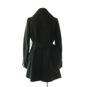 BURBERRY BLUE LABEL ウールアンゴラ Pコート アウター 38 黒 /NR OS