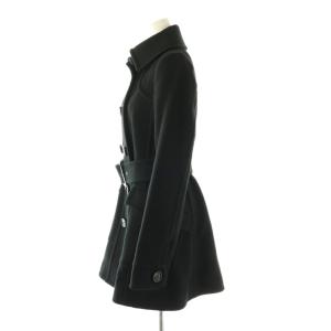 BURBERRY BLUE LABEL ウールアンゴラ Pコート アウター 38 黒 /NR OS