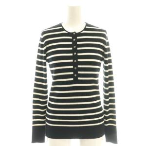 25AW リブヘンリープルオーバー リブニット カットソー ブラック ホワイト /DF OS