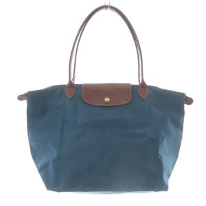 ルプリアージュ ナイロン トートバッグ ハンドバッグ 青 ブルー 茶 ブラウン /SR