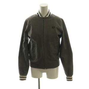 ブルゾン 8 灰色 グレー 長袖 リブ襟 ストライプ柄 /AG OS