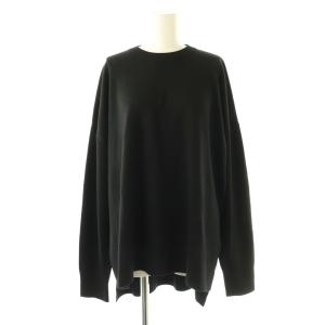 25AW 18G Smooth Wide Pullover ブラック