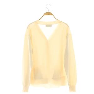 SLOBE IENA 23SS アイスコットンVネックカーディガン ニット アイボリー /DF OS