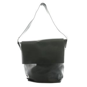 フェイクレザーショルダーバッグ 黒 ブラック /SS OS