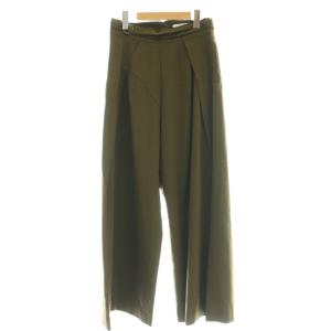 23AW タック ボリューム パンツ Tuck volume PT スラックス 38 オリーブ 460GAL31-0800
