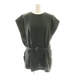 24SS 2way style big cut tops トップス カットソー ベルト付き F チャコール