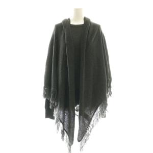 23SS Tops and fringe stole set セット ニット セーター プルオーバー ストール付き