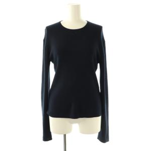 BOND RIB プルオーバー ニット セーター 長袖 リブ ウール 紺 /NR OS