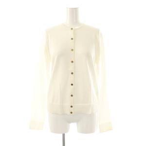 24SS FF Future クルーネックカーディガン ニット 長袖 薄手 38 白 /NR OS