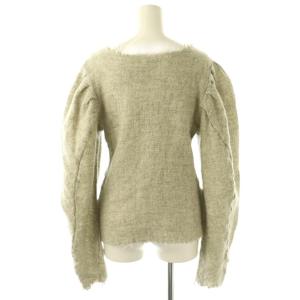 FUMIKA_UCHIDA GAUZE SHETLAND PUFF-SLEEVE TOP 36