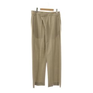 WOOL TROPICAL TR パンツ スラックス ワイド ウール 2 ベージュ /CX OS