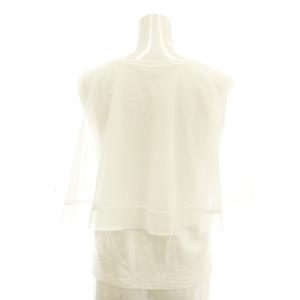 Diagram GRACE CONTINENTAL 25SS シアーケープカットトップ カットソー 36 ホワイト /DF OS