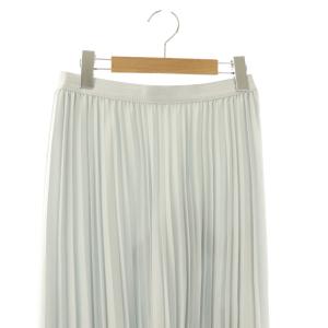 ANAYI バックサテンアムンゼンプリーツスカート 38 アイスグレー /ES OS SH