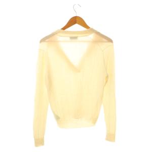 JOHN SMEDLEY 襟付き ニット セーター 長袖 ウール S アイボリー /NR OS