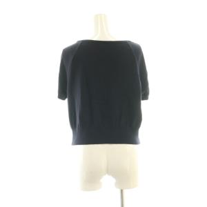 FOXEY Cropped V-Neck Cardigan 42 ブラック