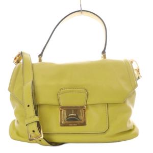 ハンドバッグ ショルダー 2way イエロー RN1079