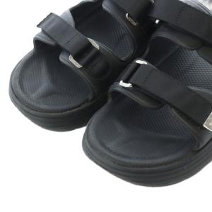 SUICOKE TOMORROWLAND 別注 ZONA ストラップサンダル US6 24cm 黒 ブラック ベルト 厚底