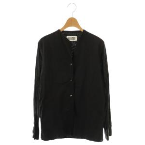ここのえタグ シャツ ブラウス 長袖 42 ブラック /DF OS