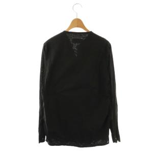MM6 Maison Margiela ここのえタグ シャツ ブラウス 長袖 42 ブラック /DF OS