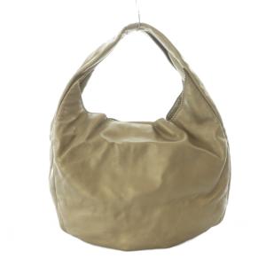 LOEWE ショルダーバッグ ワンハンドル ハンドバッグ アナグラム ゴールド色 レザー /RI OS