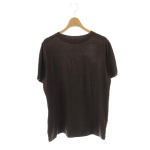 24SS Prime wool jersey Tシャツ カットソー 半袖 ブラウン /HK OS