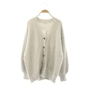 フェザーヤーンVネックカーディガン ニット F ライトグレー /ES OS