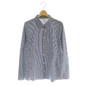 シャツ ストライプ 040 青 白 /MI OS
