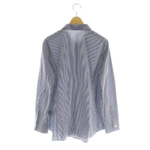 theory luxe シャツ ストライプ 040 青 白 /MI OS