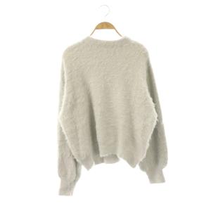 フェザーヤーン ハイネックプルオーバー ニット セーター F ライトグレー /ES OS