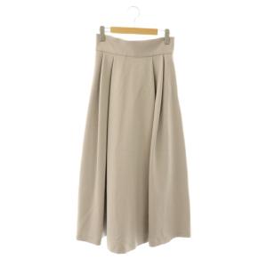 T/R タック ボリューム フレアスカート 38 グレージュ /ES OS