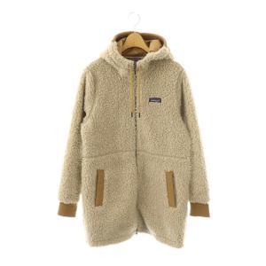 25115 ダスティメサパーカー フリースジャケット ジップアップ ロング S ライトグレージュ /HK