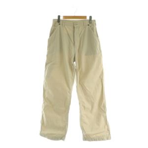 コットンオーバーダイペインターパンツ ハイウエスト 2 ライトベージュ /MY OS
