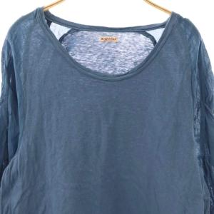 KAPITAL 切替カットソー 1 ブルー /DO OS