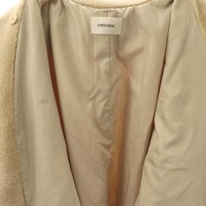 COCO DEAL 23AW ボアケープコート 1 ベージュ /DO OS
