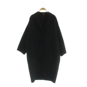 ウールアンゴラリバーコート ネイビー