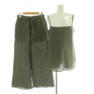 イエナラブークル IENA LA BOUCLE 24SS セットアップ 上下 リネンブロードバイヤスキャミイージーパンツ