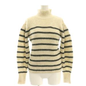 Georgia Sweater ニット セーター ボーダー 34 エクリュ ブラック /DF OS SH