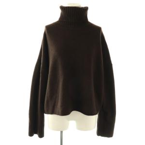 24AW Neo Cropped タートルネックプルオーバー ニット セーター カシミヤ混 ブラウン /DO
