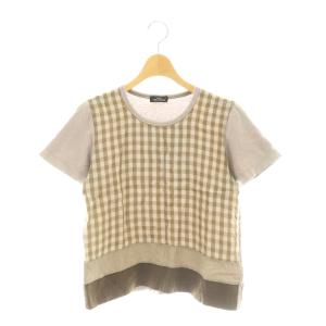 チェック 半袖カットソー グレー マルチカラー  TT 100460 /CX OS