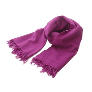 マフラー ストール 紫 無地 フリンジ TN-K402 /RI OS