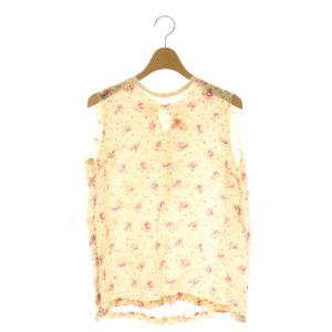 花柄 ブラウス プルオーバー M ベージュ マルチカラー /CX OS