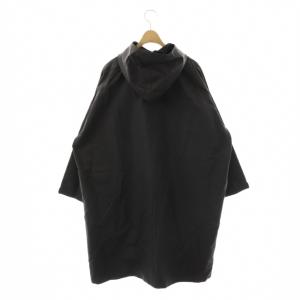 TRAVAIL MANUEL ライトグログラン ビッグパーカ ジャケット ロング S ダークグレー /HK OS