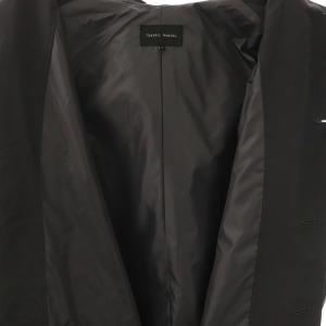 TRAVAIL MANUEL ライトグログラン ビッグパーカ ジャケット ロング S ダークグレー /HK OS