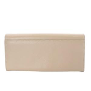 Salvatore Ferragamo ヴァラリボン 長財布 レザー ベージュ /SR