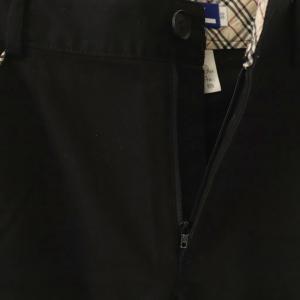 BURBERRY BLUE LABEL チェック パンツ テーパード 38 ブラック /HK OS